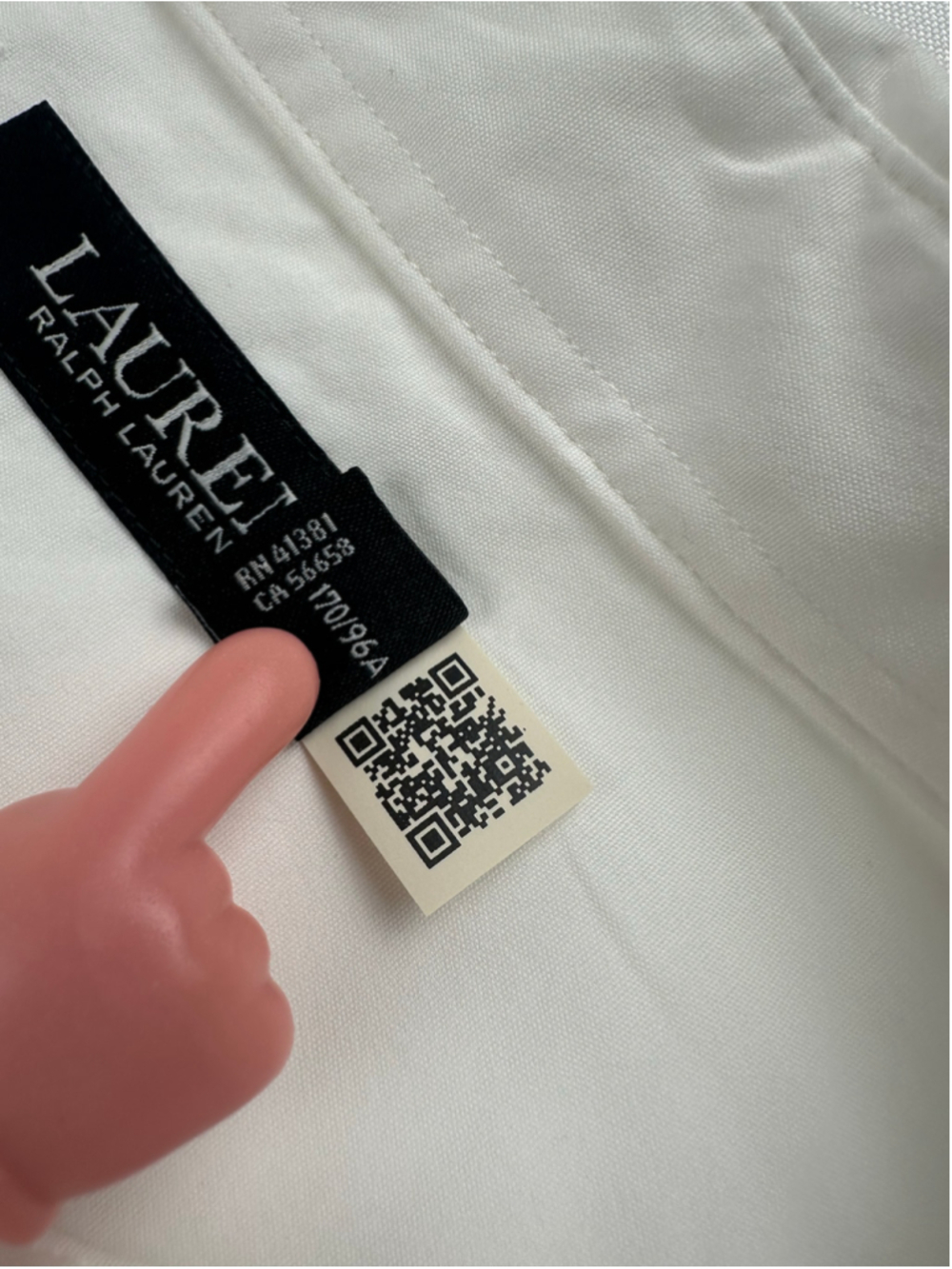Lauren Ralph Lauren Women’s L White Cotton Shirt Gold Crest Logo Buttons - Picture 9 of 13
